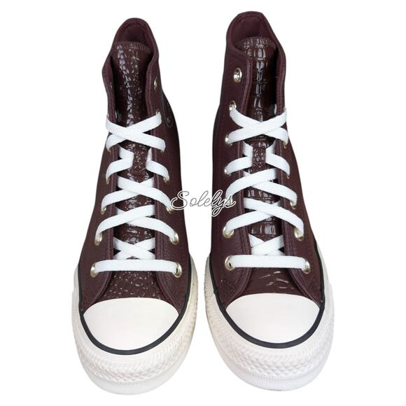 Converse CTAS Platform Hidden Wedge Red Bloodstone Leather Sneaker Womens 8.5 - Picture 2 of 11